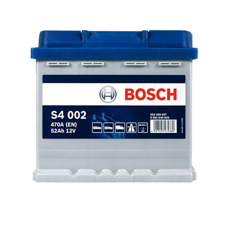 Автомобільний акумулятор BOSCH (S40 020) (L1) 52Ah 470A R+