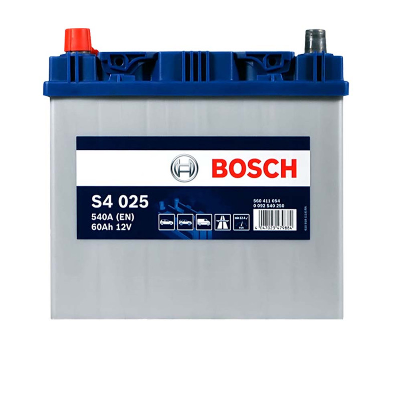 Автомобільний акумулятор BOSCH (S40 250) (D23) Asia 60Ah 540A L+