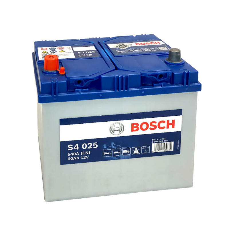 Автомобільний акумулятор BOSCH (S40 250) (D23) Asia 60Ah 540A L+