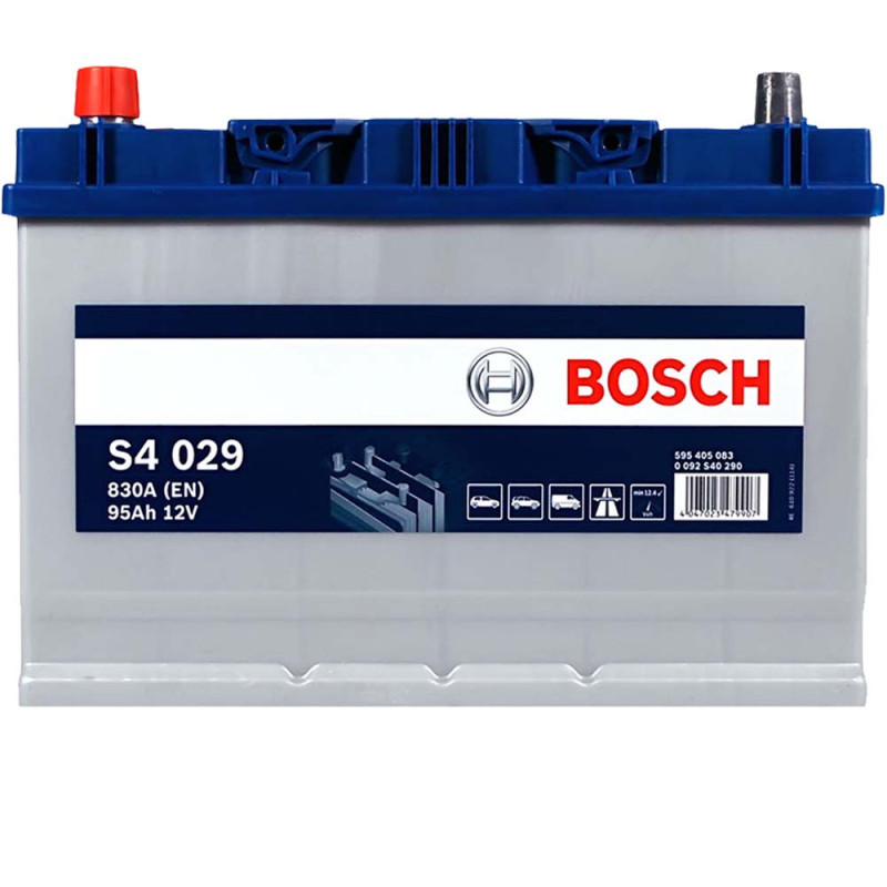 Автомобільний акумулятор BOSCH (S40 290) (D31) Asia 95Ah 830A L+ н.к.