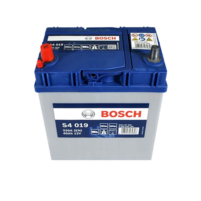 Автомобільний акумулятор BOSCH (S40 190) (B19) Asia 40Ah 330A L+т.к.