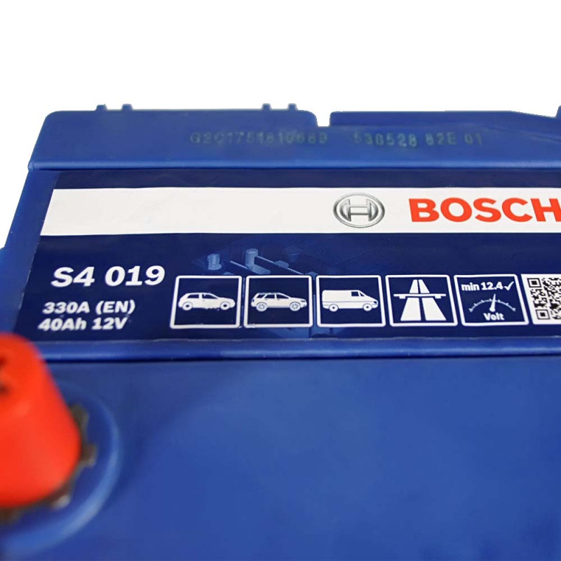 Автомобільний акумулятор BOSCH (S40 190) (B19) Asia 40Ah 330A L+т.к.