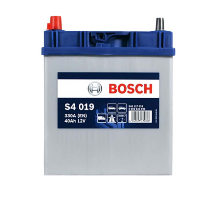 Автомобільний акумулятор BOSCH (S40 190) (B19) Asia 40Ah 330A L+т.к.
