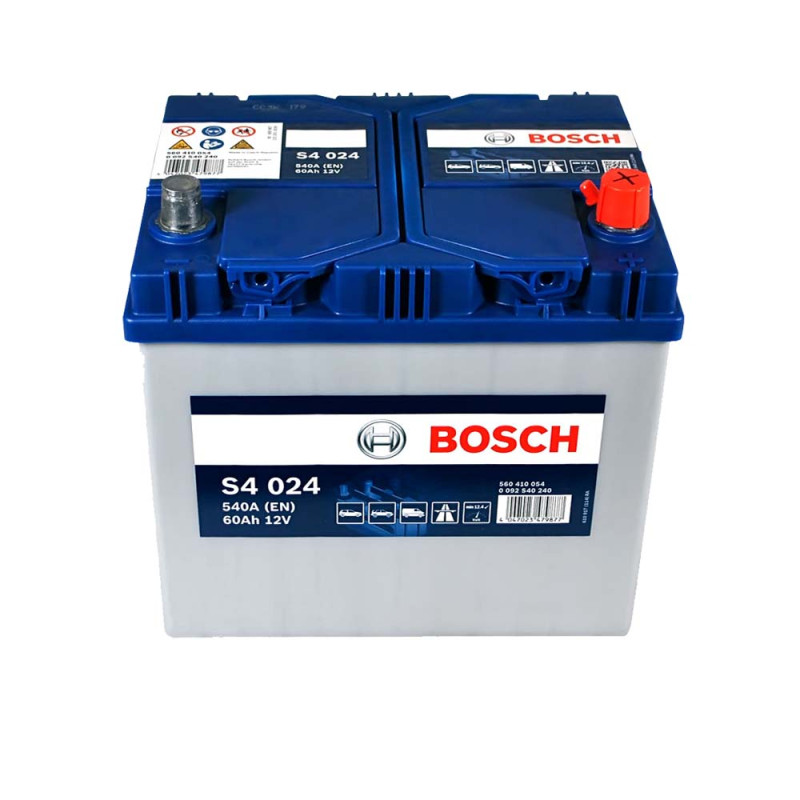 Автомобільний акумулятор BOSCH (S40 240) (D23) Asia 60Ah 540A R+