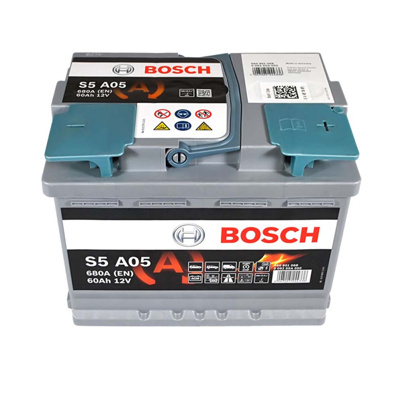 Автомобільний акумулятор BOSCH AGM (S5A 050) (L2) 60Ah 680A R+