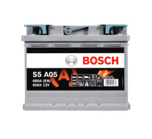 Автомобільний акумулятор BOSCH AGM (S5A 050) (L2) 60Ah 680A R+
