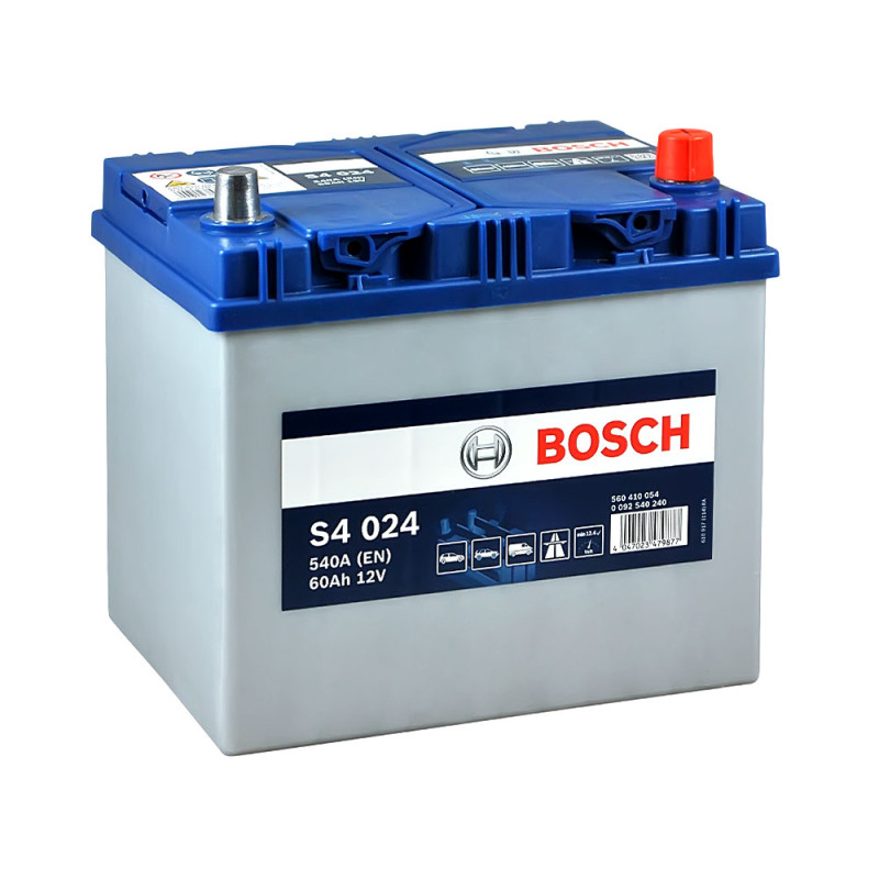 Автомобільний акумулятор BOSCH (S40 240) (D23) Asia 60Ah 540A R+