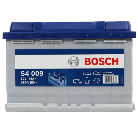 Автомобільний акумулятор BOSCH (S40 090) (L3) 74Ah 680A L+