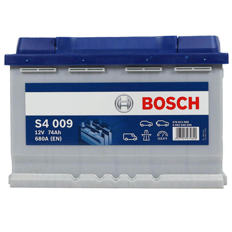Автомобільний акумулятор BOSCH (S40 090) (L3) 74Ah 680A L+