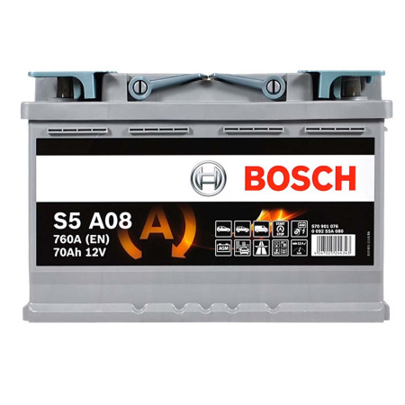Автомобільний акумулятор BOSCH AGM (S5A 080) (L3) 70Ah 760A R+
