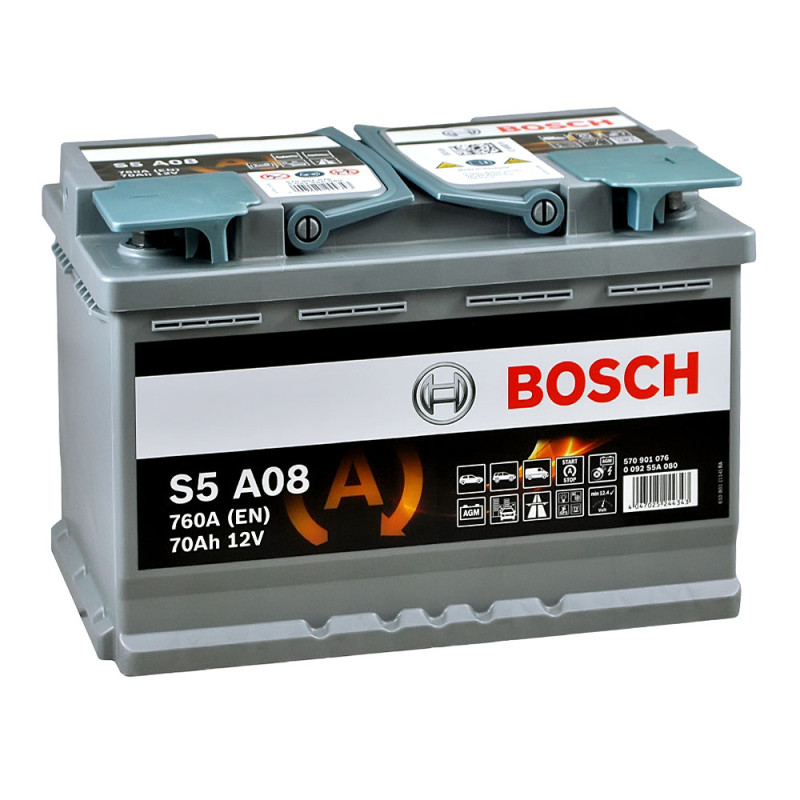 Автомобільний акумулятор BOSCH AGM (S5A 080) (L3) 70Ah 760A R+