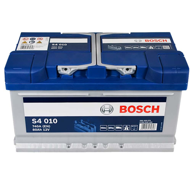 Автомобільний акумулятор BOSCH (S40 100) (LB4) 80Ah 740A R+ (h=175) (LB4)