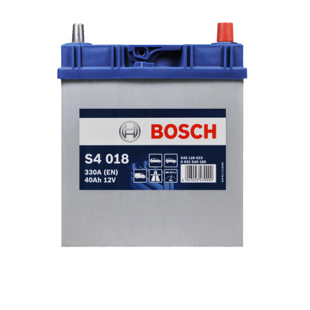 Автомобільний акумулятор BOSCH (S40 180) (B19) Asia 40Ah 330A R+