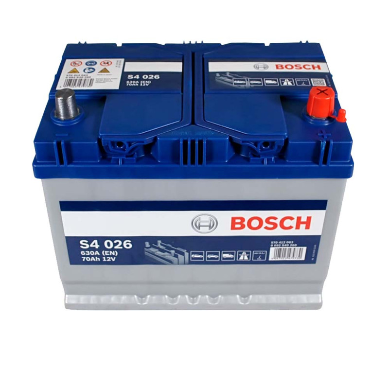 Автомобільний акумулятор BOSCH (S40 260) (D26) Asia 70Ah 630A R+ н.к.