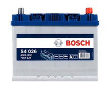 Автомобільний акумулятор BOSCH (S40 260) (D26) Asia 70Ah 630A R+ н.к.