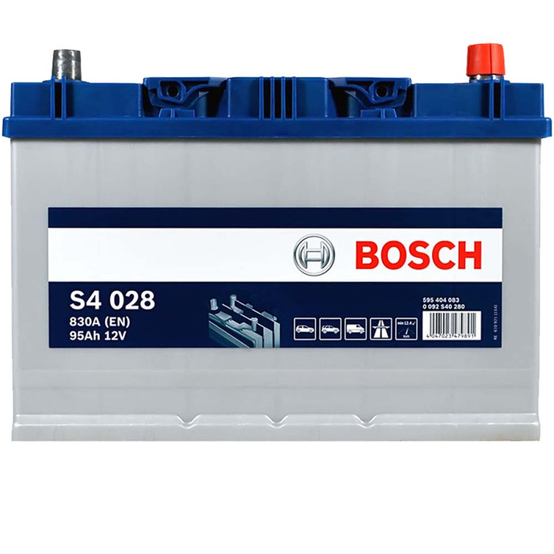 Автомобільний акумулятор BOSCH (S40 280) (D31) Asia 95Ah 830A R+ н.к.