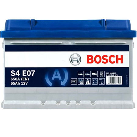 Автомобільний акумулятор BOSCH EFB (S4E 070) (LB3) 65Ah 650A R+ (h=175)