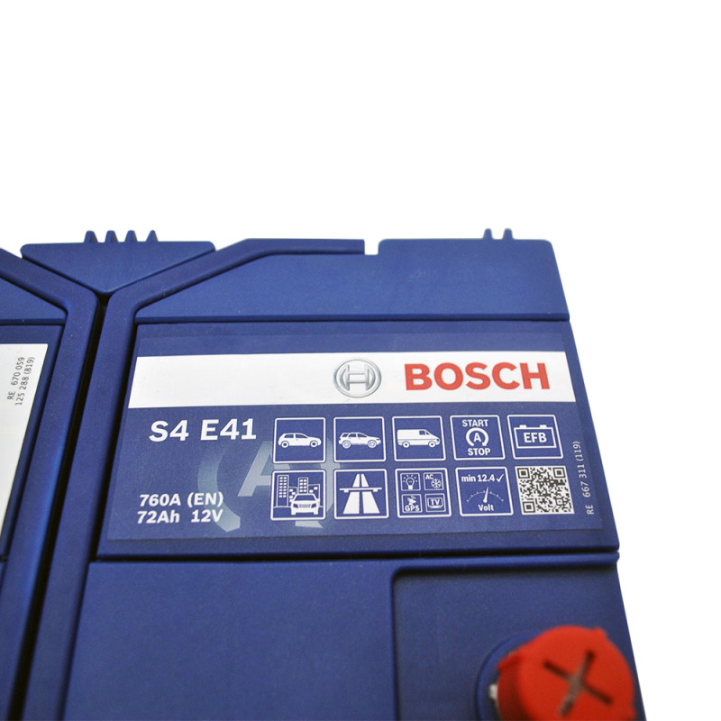 Автомобільний акумулятор BOSCH EFB Asia (S4E 410) (D26) 72Ah 760A R+