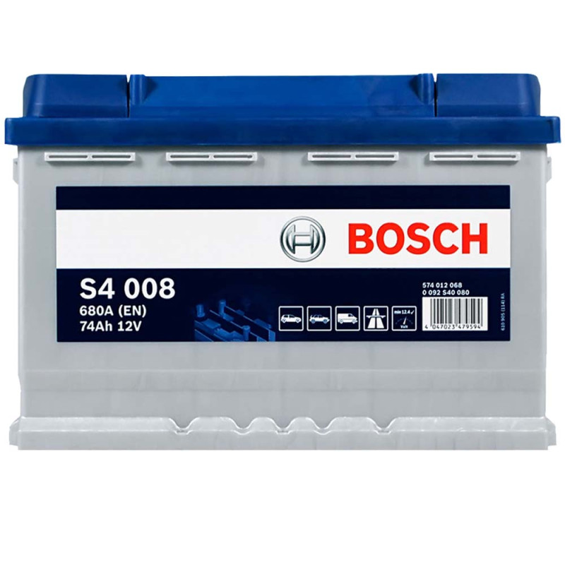Автомобільний акумулятор BOSCH (S40 080) (L3) 74Ah 680A R+