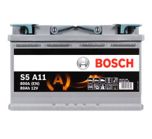Автомобільний акумулятор BOSCH AGM (S5A 110) (L4) 80Ah 800A R+