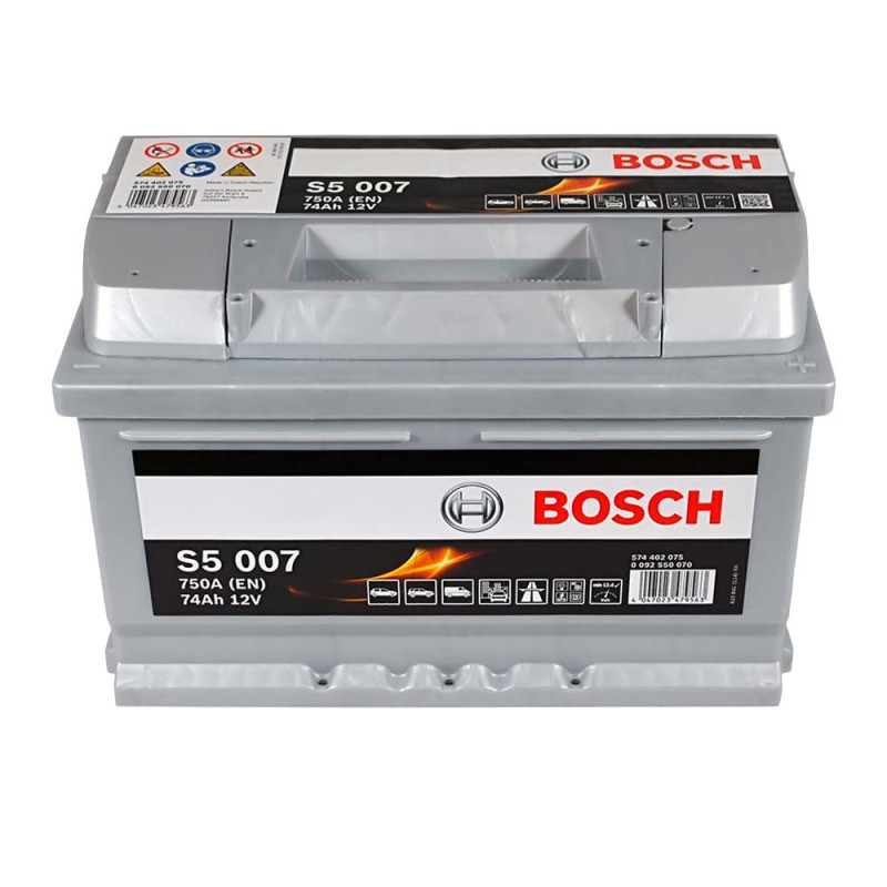 Автомобільний акумулятор BOSCH (S50 070) (LB3) 74Ah 750A R+ (h=175)