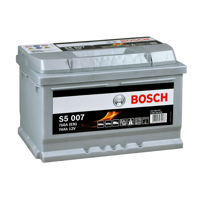 Автомобільний акумулятор BOSCH (S50 070) (LB3) 74Ah 750A R+ (h=175)