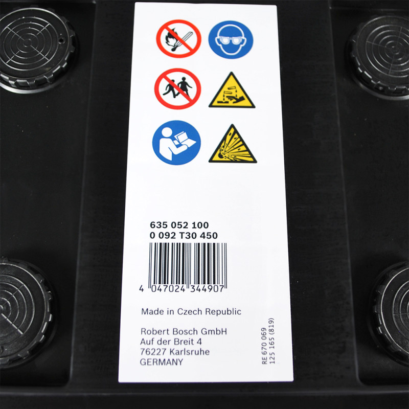 Автомобільний акумулятор BOSCH (T30 450) (D4) 135Ah 1000A L+