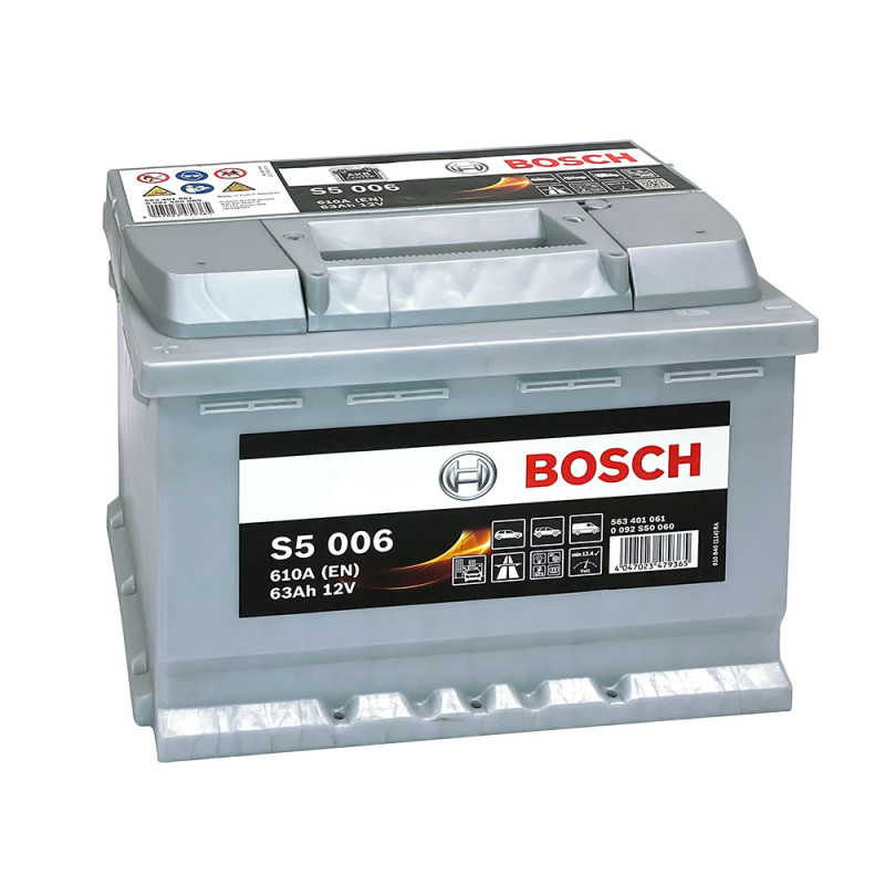 Автомобільний акумулятор BOSCH (S50 060) (L2) 63Ah 610A L+