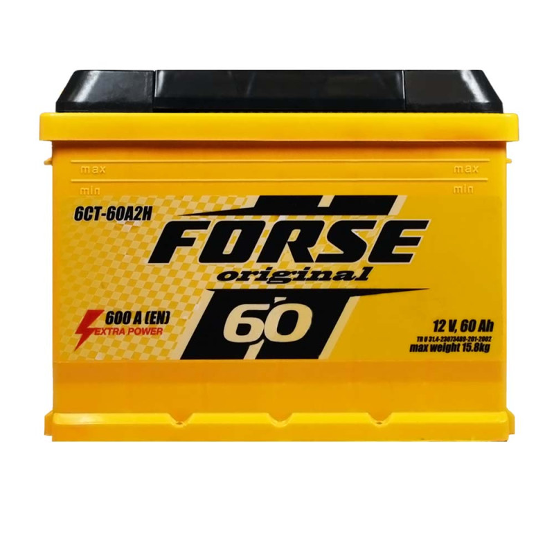 Автомобільний акумулятор FORSE 60Ah 600A R+ (L2)