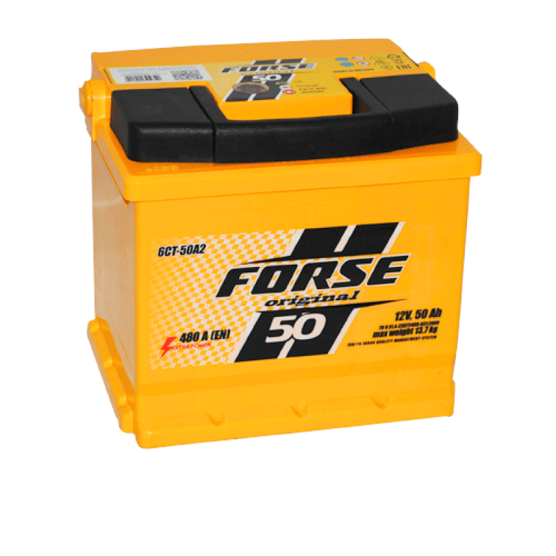 Автомобільний акумулятор FORSE 50Аh 480А R+ (L1)