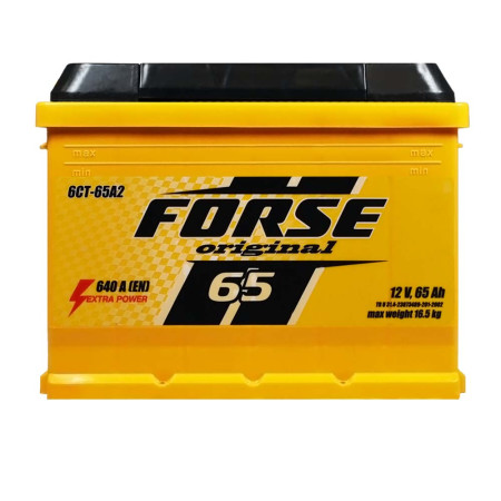 Автомобільний акумулятор FORSE 65Ah 640A L+ (L2)
