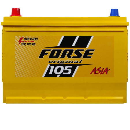 Автомобільний акумулятор FORSE Asia 105Ah 940A L+ (лівий +) MF (N70) н. до.