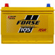 Автомобільний акумулятор FORSE Asia 105Ah 940A L+ (лівий +) MF (N70) н. до.