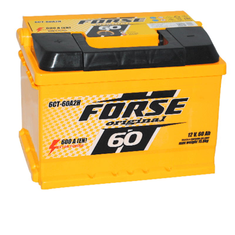 Автомобільний акумулятор FORSE 60Ah 600A L+ (L2)