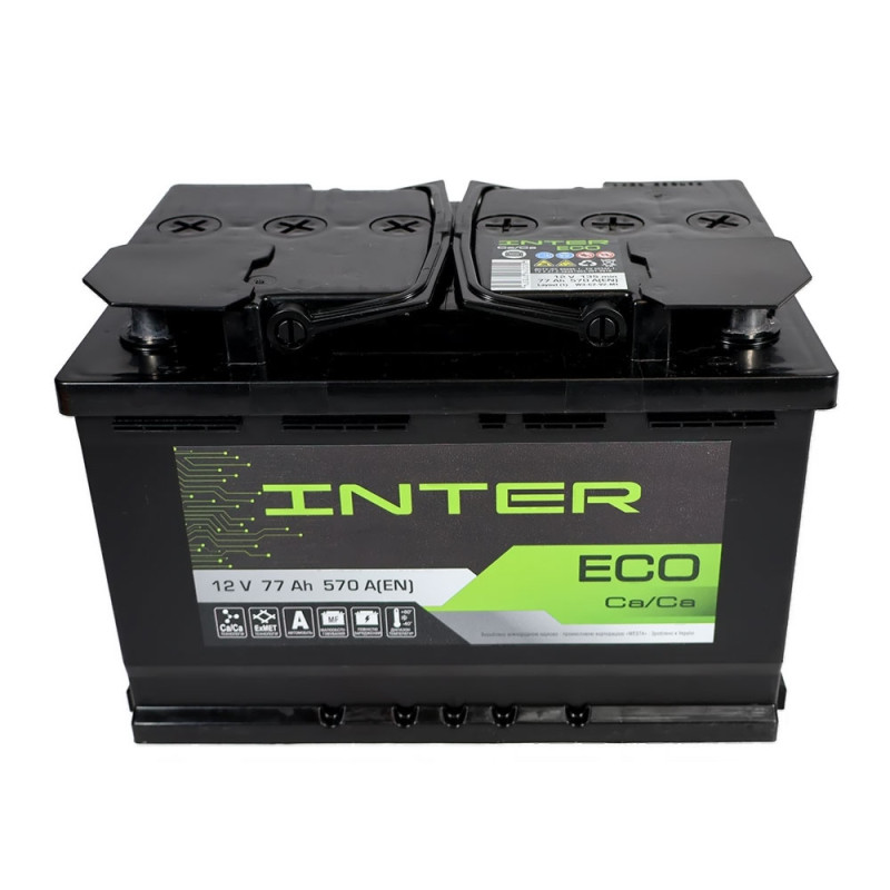 Автомобільний акумулятор INTER Eco 77Ah 570A L+ (L3)