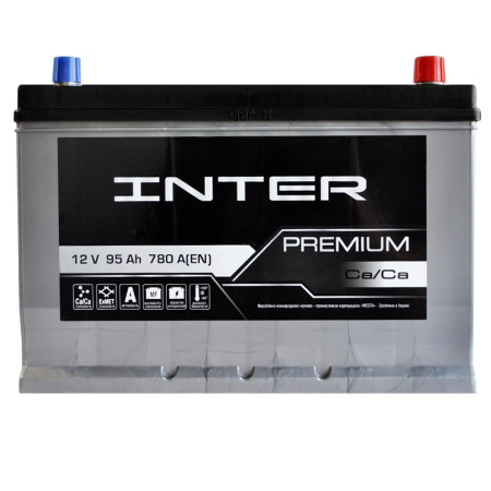 Автомобільний акумулятор INTER Premium Asia 95Ah 780A R+ (D31)
