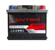 Автомобільний акумулятор INTER Sport 50Ah 420A R+ (LB1)