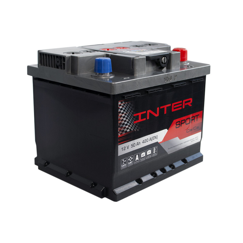 Автомобільний акумулятор INTER Sport 50Ah 420A R+ (LB1)