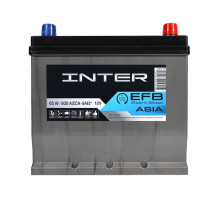 Автомобільний акумулятор INTER Premium Asia 65Ah 600A R+ EFB (D23)