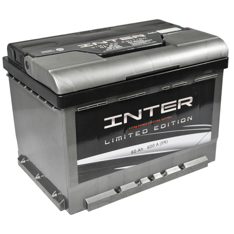 Автомобільний акумулятор INTER limited edition  60Ah 600A L+ (L2B)