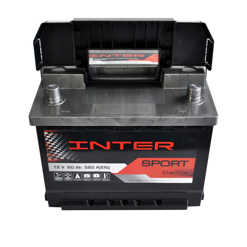 Автомобільний акумулятор INTER Sport 60Ah 580A R+ (L2)