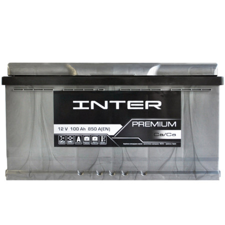 Автомобільний акумулятор INTER Premium 100Ah 850A L+ (L5)