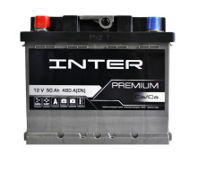 Автомобільний акумулятор INTER Premium 50Ah 480A L+ (LB1)