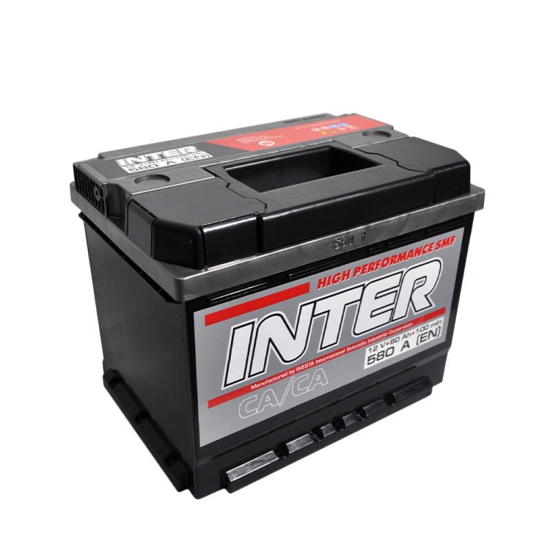 Автомобільний акумулятор INTER high performance 60Ah 580A L+ (L2)