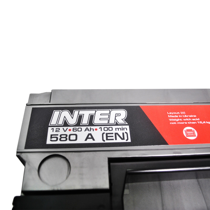 Автомобільний акумулятор INTER high performance 60Ah 580A L+ (L2)