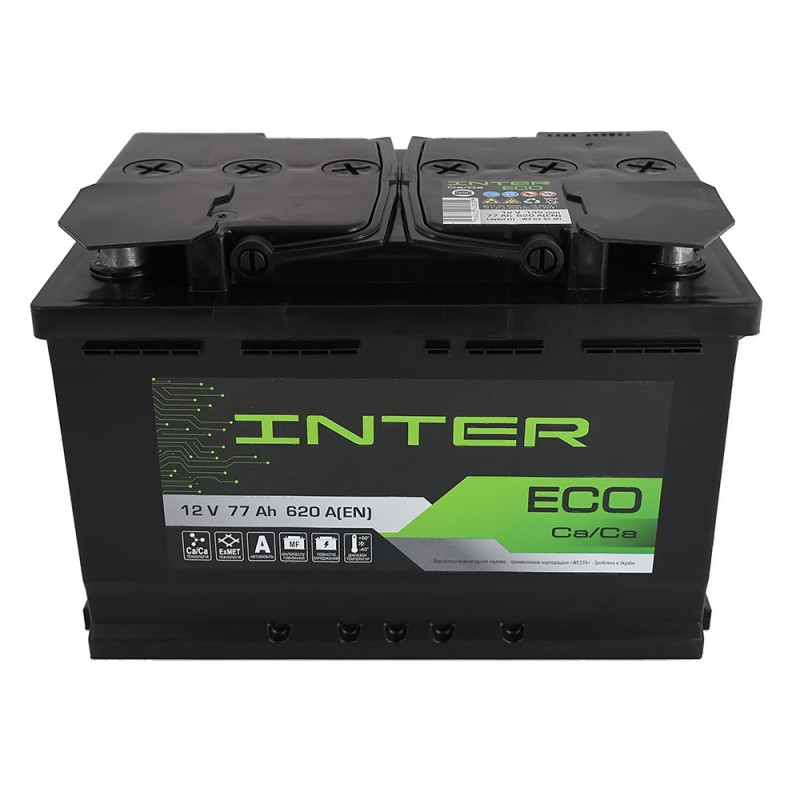 Автомобільний акумулятор INTER Eco 77Ah 620A L+ (L3)