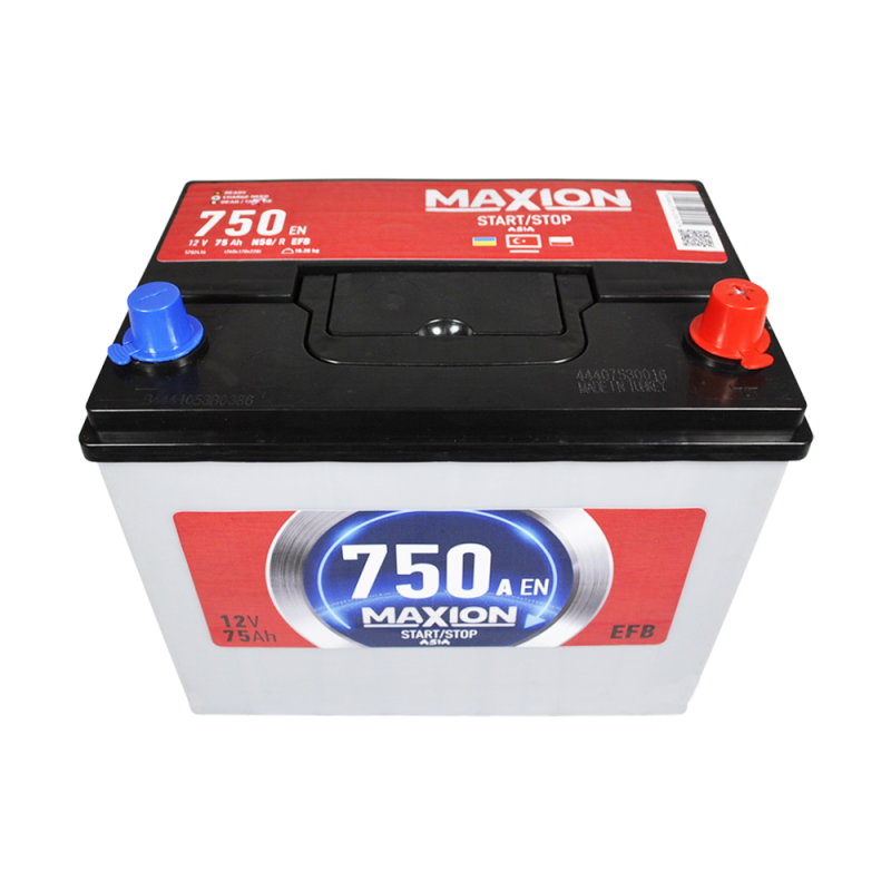 MAXION EFB SMF Asia 75Ah 750A R+ (N50)