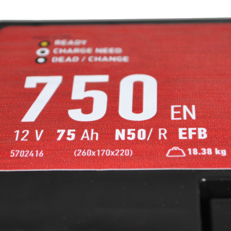 MAXION EFB SMF Asia 75Ah 750A R+ (N50)