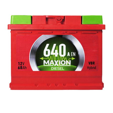 Автомобільний акумулятор MAXION Diesel MF 68Ah 640A L+ (L2)