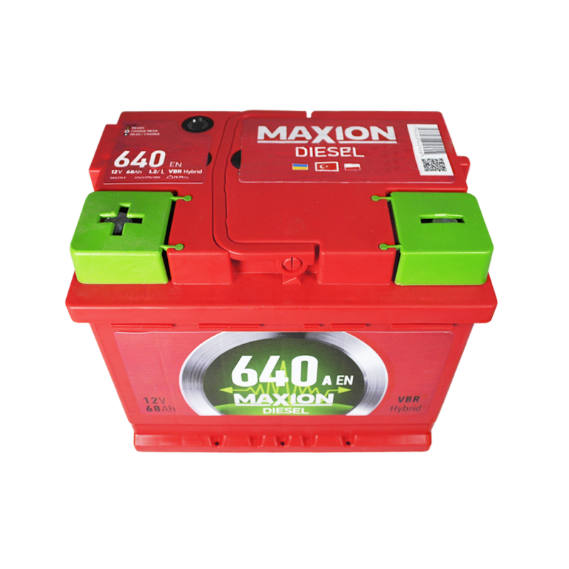 Автомобільний акумулятор MAXION Diesel MF 68Ah 640A L+ (L2)